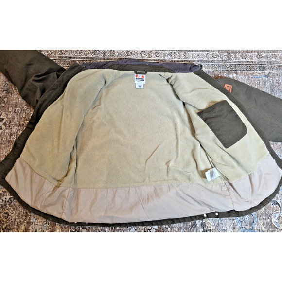 VTG Sorel Duck Canvas Barn Jacket Mens XL Green Chore Coat Workwear Quilted - Picture 5 of 13
